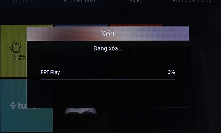 Cách xoá ứng dụng trên Smart tivi Samsung