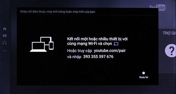 Chọn tính năng Ghép nối thiết bị