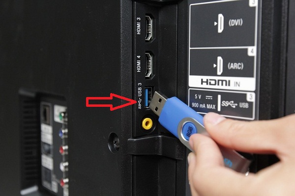 Cổng USB trên TV