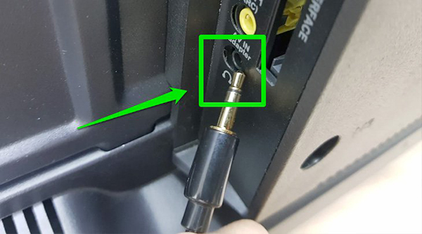 Sử dụng jack cắm 3.5mm