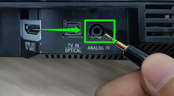 Sử dụng jack cắm 3.5mm