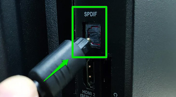 Kết nối thông qua cổng Optical