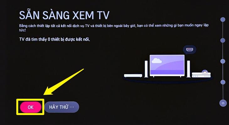 Hướng dẫn các bước thiết lập đầu tiên trên tivi LG