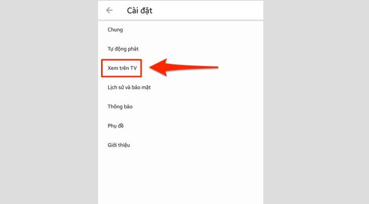Bạn chọn đến phần "Cài đặt".