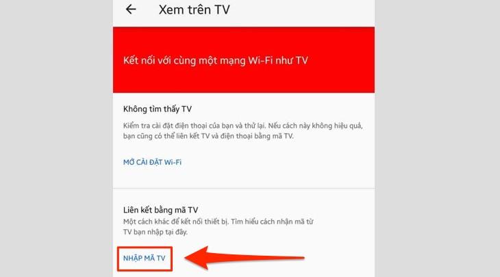 Cách 2: Nếu 2 thiết bị đang không kết nối chung một mạng WiFi