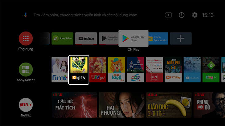 Hướng dẫn sử dụng ClipTV trên tivi Sony đầy đủ nhất