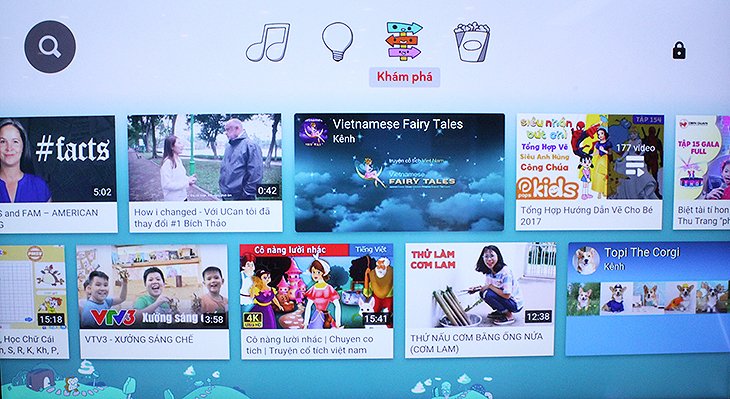 Khám phá: Các video liên quan đến mọi thứ xung quanh bé, để bé có thể phát triển trí óc.