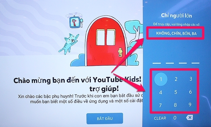 Bạn cần phải thiết lập lần đầu tiên cho ứng dụng.