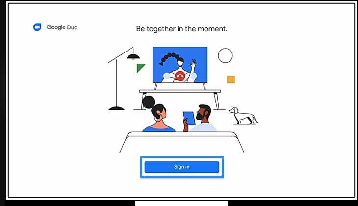 Đăng nhập vào Google Duo