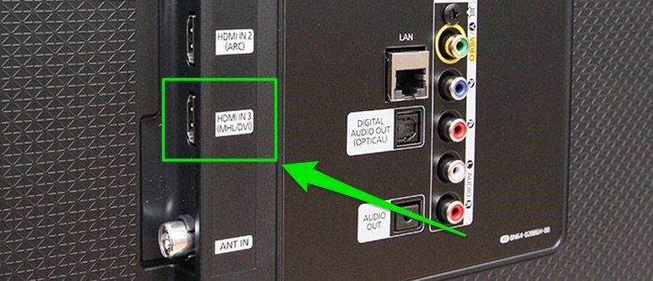 Kết nối điện thoại với tivi Samsung bằng cáp nối qua MHL
