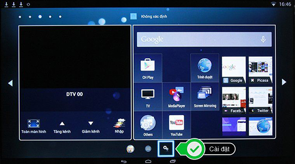 Cách kết nối mạng cho tivi Toshiba