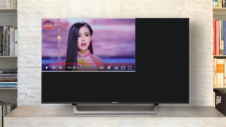 màn hình youtube bị thu nhỏ trên tivi samsung 1