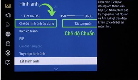 Chọn chế độ hình ảnh phù hợp