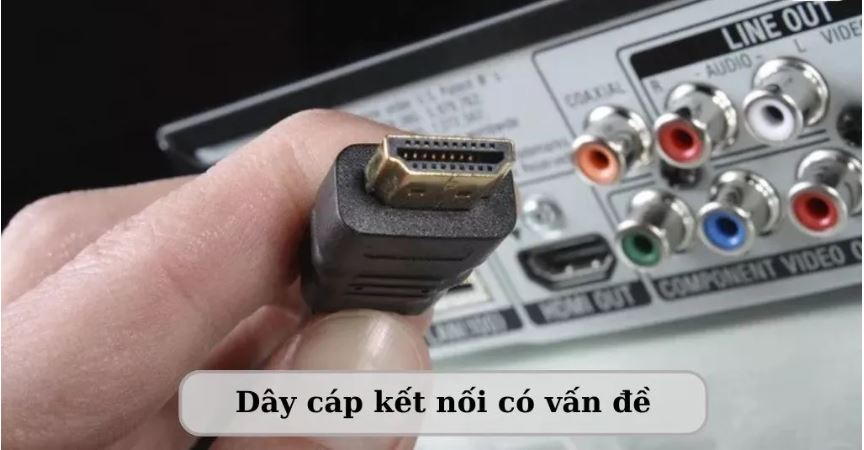 Dây cáp kết nối bị hỏng làm ảnh hưởng chất lượng âm thanh