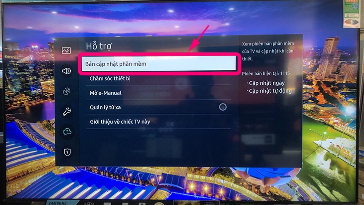 Cập nhật phần mềm cho tivi Toshiba
