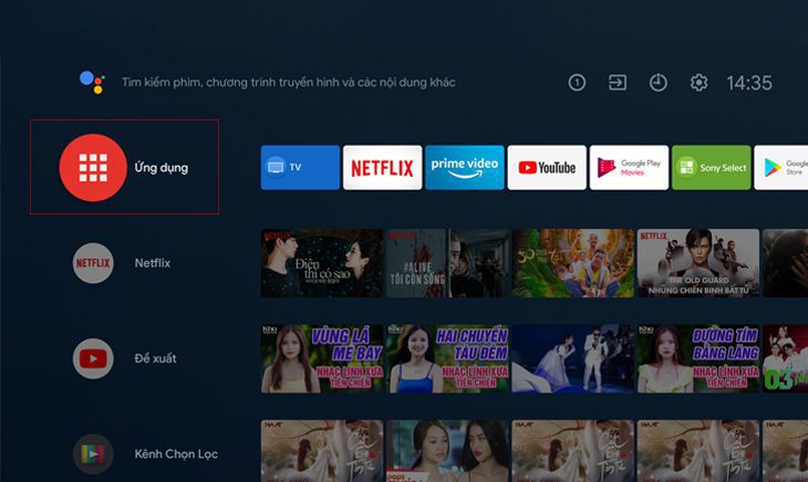 Cách xóa lịch sử duyệt Web trên tivi Sony :