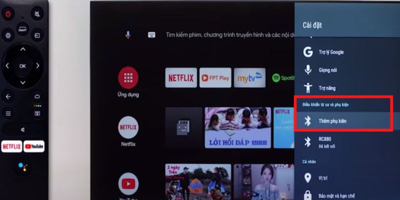 Kết nối Bluetooth với tivi Casper