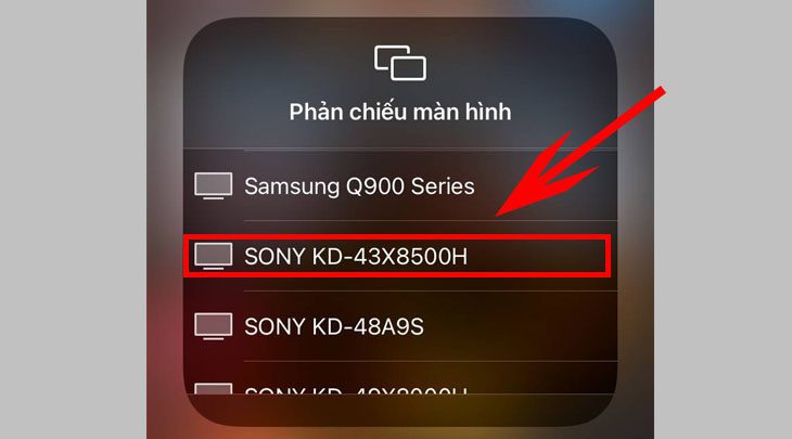 Tìm tên tivi của bạn