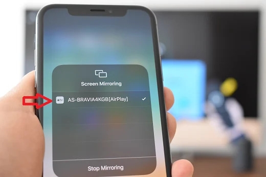 Hướng dẫn chiếu màn hình iPhone lên Smart TV Sony