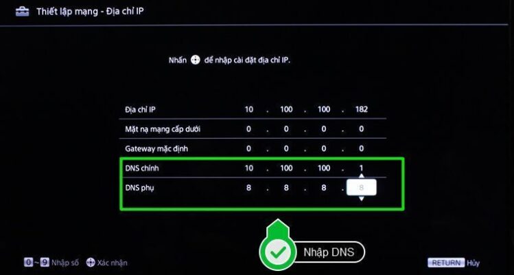 Hướng dẫn chi tiết cách cài đặt IP và DNS cho tivi Casper