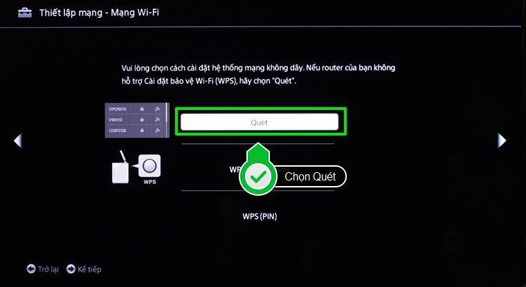 Chọn Quét