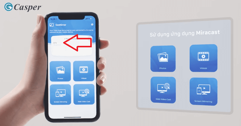 Kết nối điện thoại với tivi Casper cực đơn giản bạn nên biết