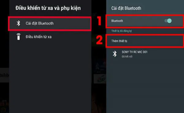 Chọn Cài đặt Bluetooth
