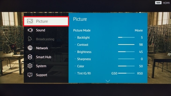 bạn chọn mục Pictur