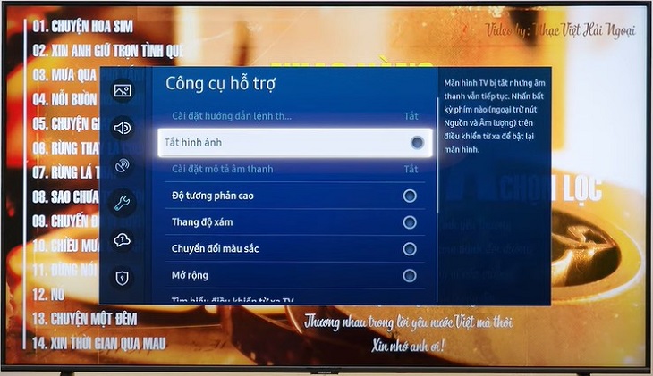 bạn chọn Tắt hình ảnh là có thể tắt được hình