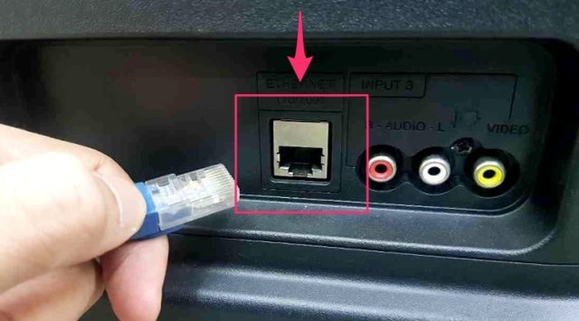 Tivi Sharp kết nối mạng LAN có dây