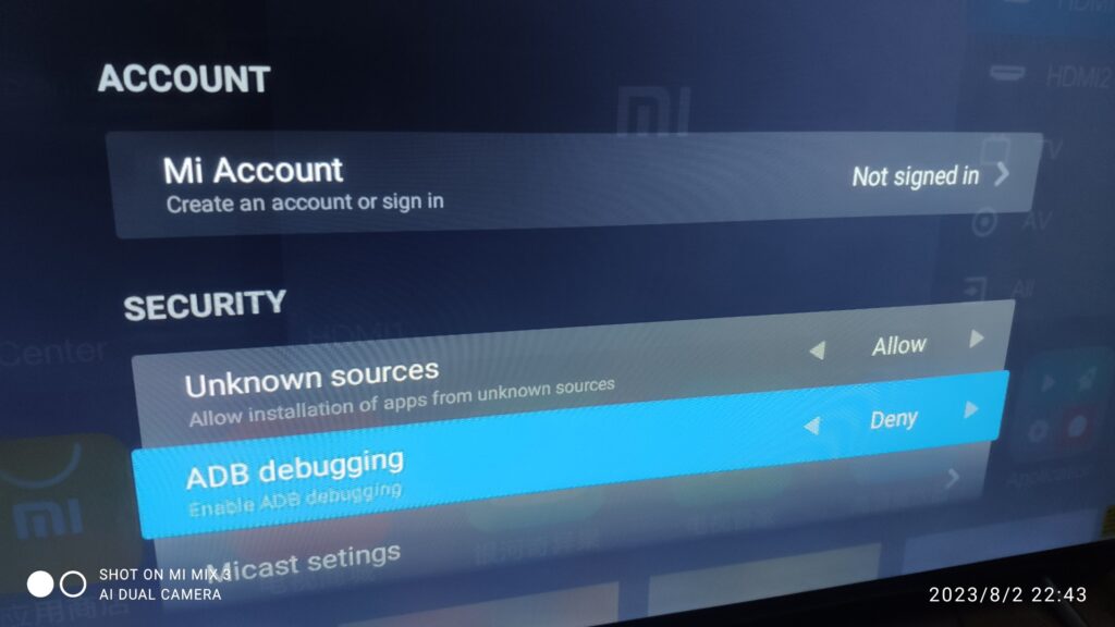 Tiếp mục vào mục Account & Security trong mục setting