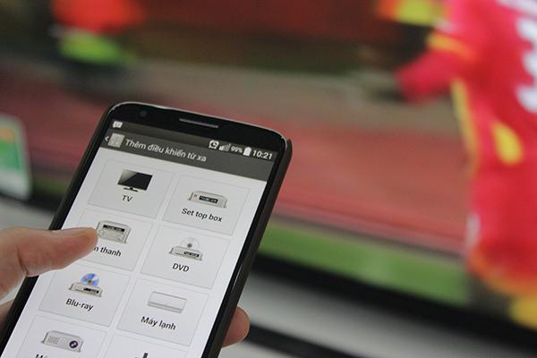 kết nối và phản chiếu màn hình Android lên tivi sharp bằng cảm biến hồng ngoại