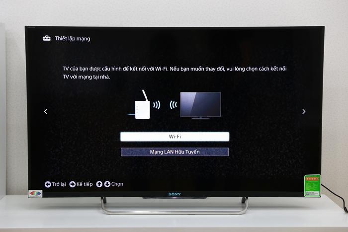 kết nối mạng cho tivi Sony Bravia qua Wifi: