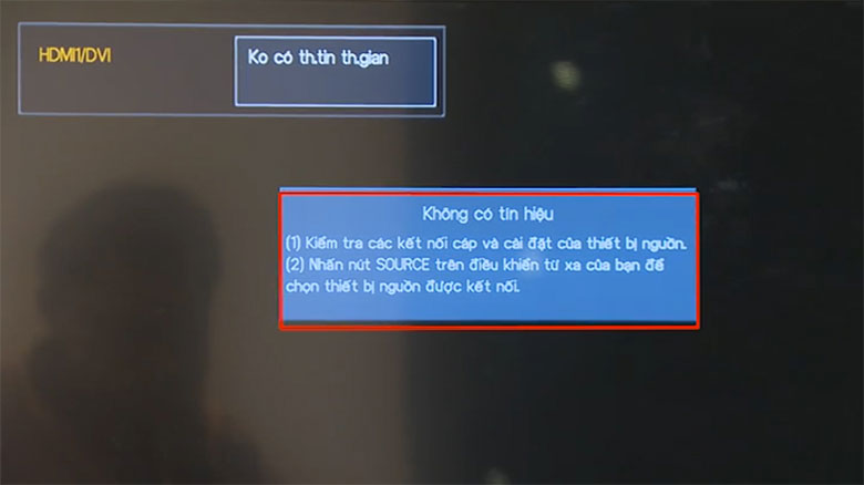 Tivi Sony lỗi màn hình bị mất tín hiệu