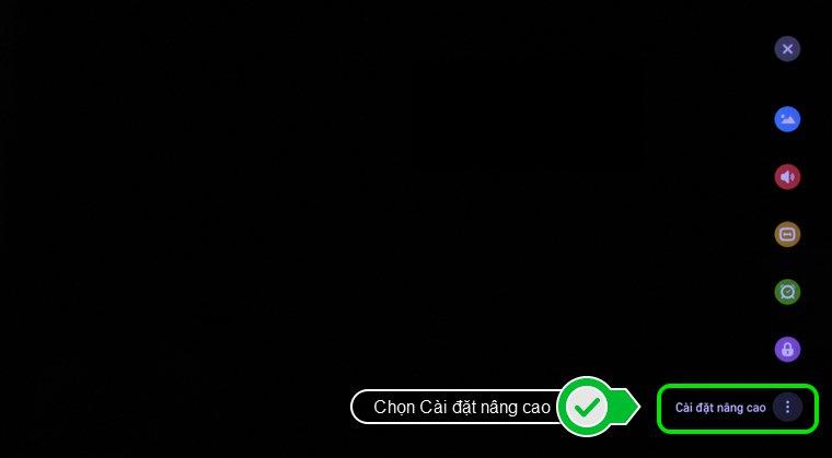 Chọn mục Cài đặt nâng cao.