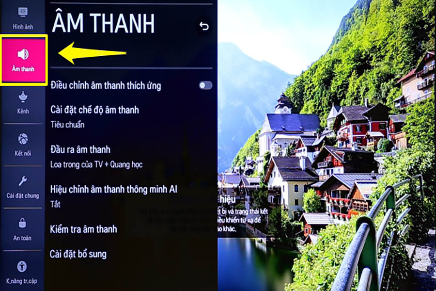 Kiểm tra cài đặt âm thanh
