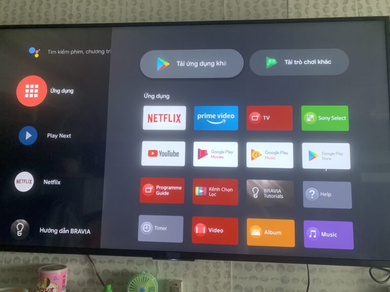 Do tải các ứng dụng không tương thích với tivi