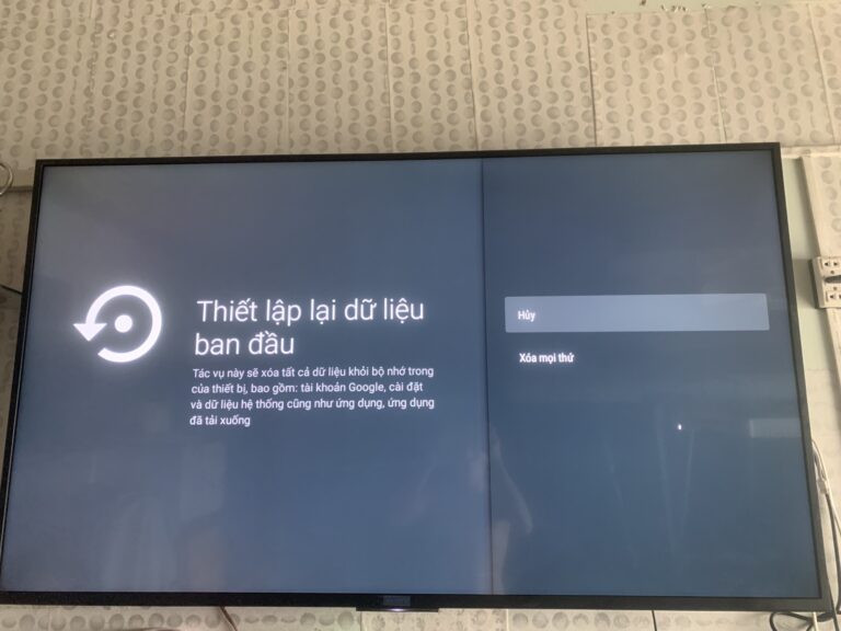 Tivi bị đứng hình bị đơ treo máy
