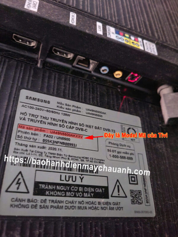 Hướng dẫn xem model tivi samsung nhanh nhất