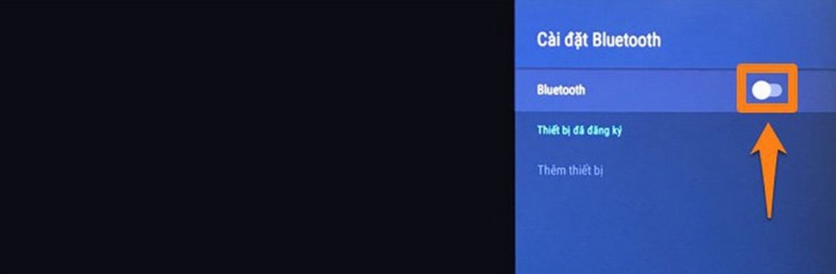 Bước 4: Bật Bluetooth bằng cách chuyển công tắc ON trong phần Bluetooth.