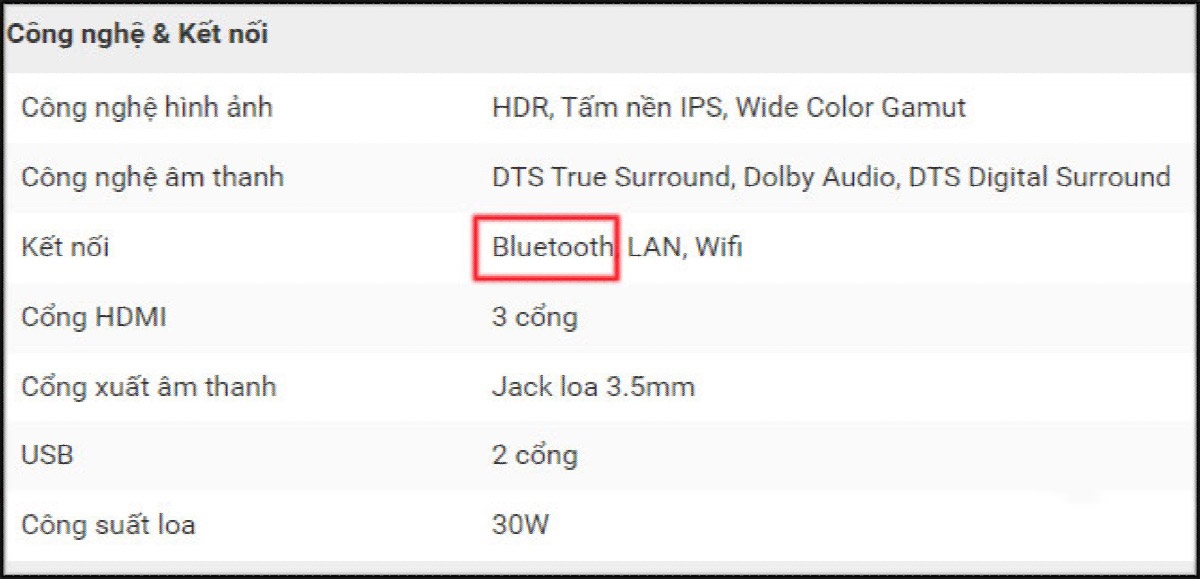 Cách kiểm tra xem tivi Casper có Bluetooth không?