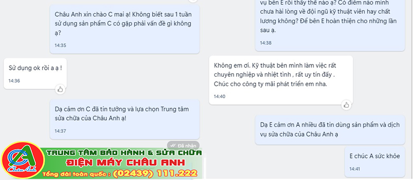 Phản hồi của khách hàng về Chất Lượng Dịch Vụ Sửa Tivi LG