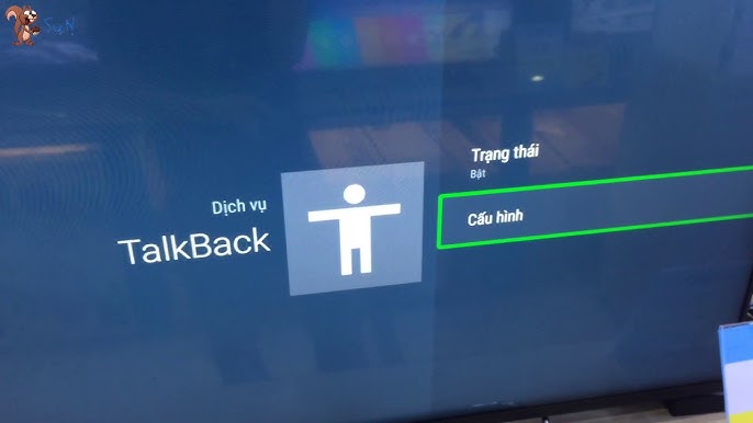 Chọn TalkBack và nhân Enter