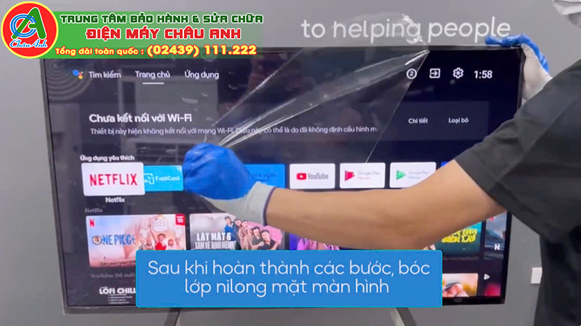 Kiểm tra TV sau khi thay màn hình