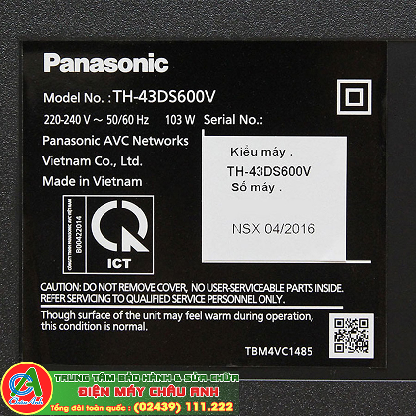 Bảng giá thay Màn hình tivi PANASONIC: