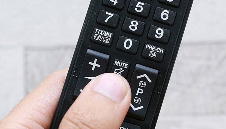 Tivi Sony mất tiếng cần kiểm tra nút Mute (tắt tiếng), tắt tivi và mở lại