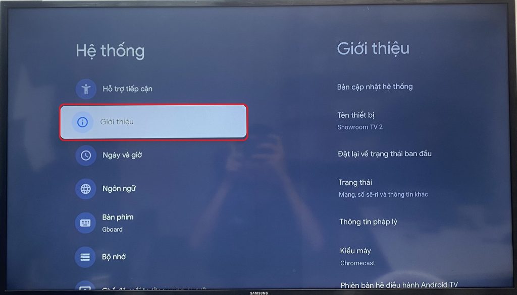 Kích hoạt tùy chọn nhà phát triển trên tivi Xiaomi