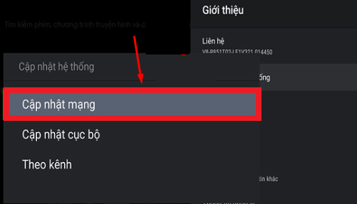 Cập nhật phần mềm tivi Xiaomi chạy hệ điều hành Android: