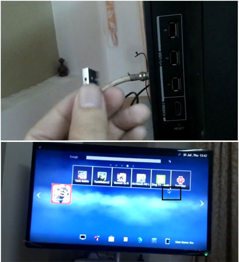 Kết nối chuột không dây tương tự như kết nối có dây