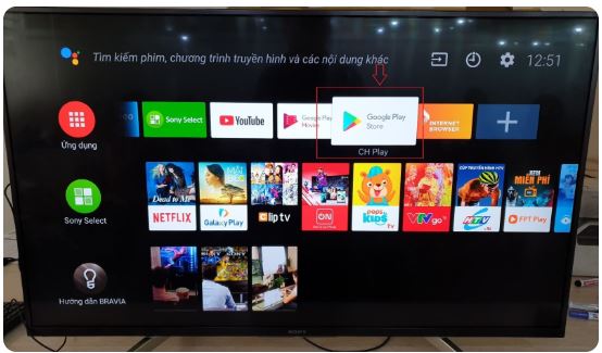 cập nhật YouTube trên tivi xiaomi